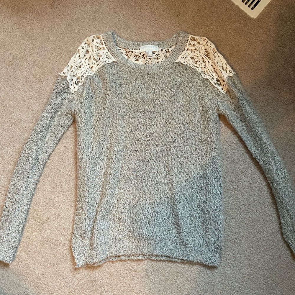 Forever 21 Women’s Tan Textured Sweater- XL